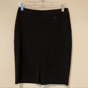 The limited stretch size 2. Black pencil skirt